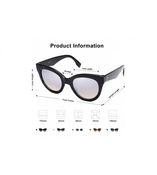 Cat Eye Retro Vintage Cateye Oversized Women Sunglasses Designer Glasses HOLIDAY SJ2074 - CI18U9597R7 $24.23