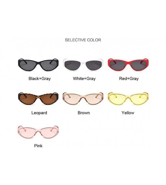 Round Sexy Cat Eye Sunglasses Women Mirror Sun Glasses Ladies Round Lens Shades For Female Eyewear UV400 - Pink - CK198XAAHYE...