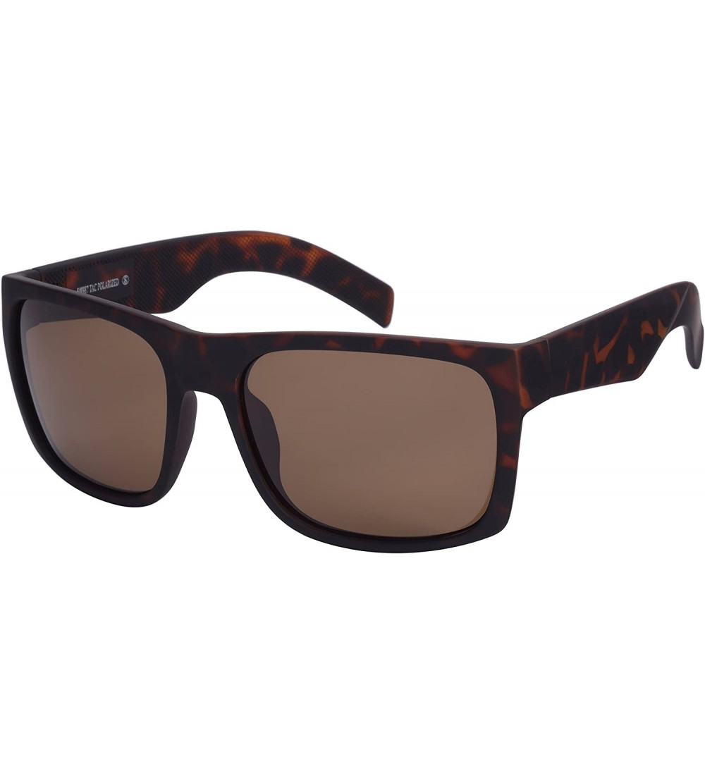 Rectangular Large Rectangular Square Polarized Sunglasses for Men Women Driving Glass - C617WX5QLM9 $24.37