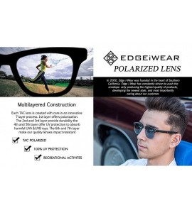 Rectangular Large Rectangular Square Polarized Sunglasses for Men Women Driving Glass - C617WX5QLM9 $24.37