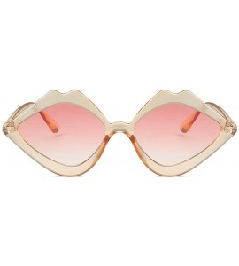 Oval Fashion Jelly Sunglasses GorNorriss Integrated - Pink Lens/Pink Frame - CZ18QHWMNXW $15.34