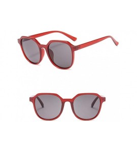 Sport Sunglasses Protection Vintage Glasses - Red - CZ199UUS4W3 $16.67