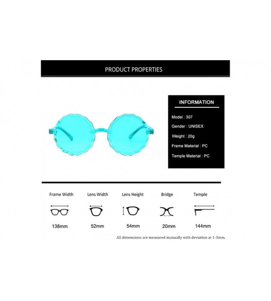 Rimless Sunglasses Transparent Candy Color Eyewear Frameless Multilateral Shaped Sunglasses Jelly Candy Colorful - F - C21907...