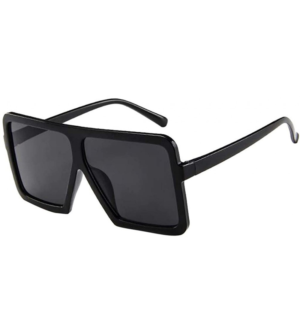 Oversized Oversized Sunglasses Unisex Big Frame Sun Glasses Vintage Retro Eyewear for Women Men by 2DXuixsh - Black - CN18SCO...