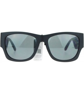 Square KUSH Sunglasses Black Square Hipster Celebrity Fashion Shades - Black - CV1809QQRAH $18.49