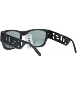 Square KUSH Sunglasses Black Square Hipster Celebrity Fashion Shades - Black - CV1809QQRAH $18.49