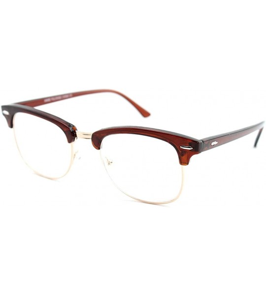 Square Babo" Slim Oval Style Celebrity Fashionista Pattern Temple Reading Glasses Vintage - 9053 Brown - CE11Z4A2CY9 $17.63