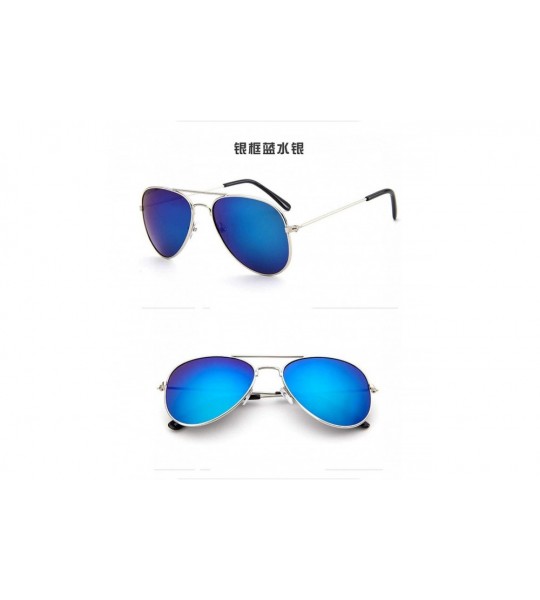 Goggle Children Goggle Girls Alloy Sunglasses Hot Fashion Boys Baby Child Classic Retro Cute Sun Glasses - Blue - C0199CDSWQ4...