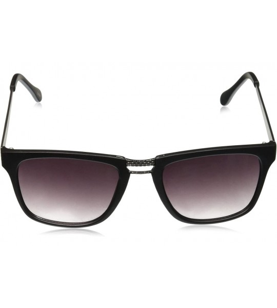 Rectangular Men's R1411 Rectangular Sunglasses - Matte Black - CB129HH05ZX $74.80