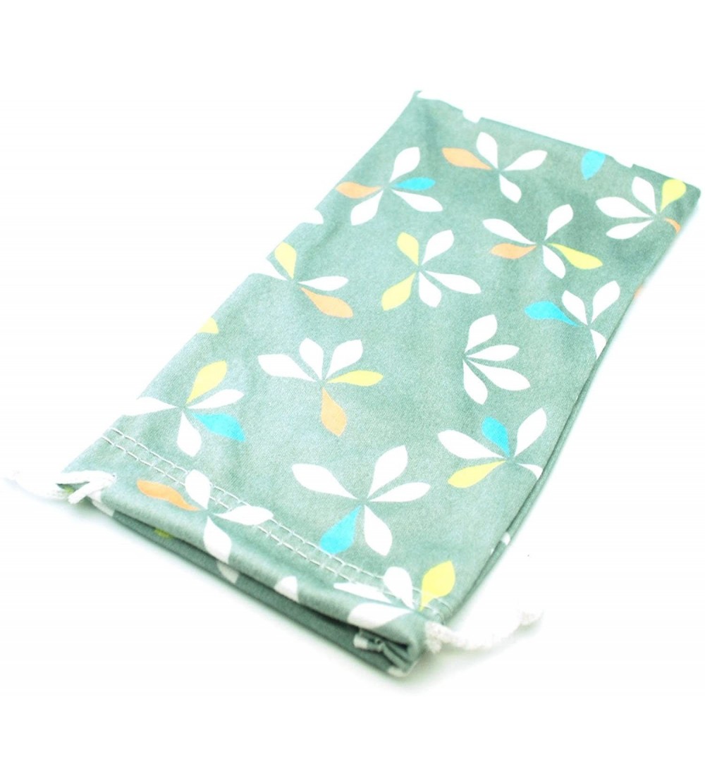 Rectangular Micro Fiber Soft Pouches for Sunglasses Eyeglasses Reading Glasses - Grey Flower - CX189ZHURXR $15.96