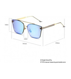 Sport Women's YJ00062-1 Polarized European Design Square Shaped Lens Sunglasses - Sapphire - CV18277QA5U $24.34