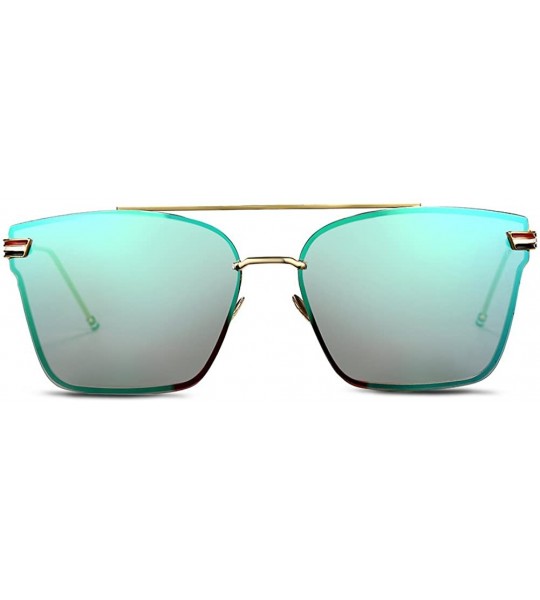 Sport Women's YJ00062-1 Polarized European Design Square Shaped Lens Sunglasses - Sapphire - CV18277QA5U $24.34