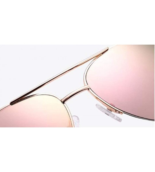 Aviator Women's PC Frame Sunglasses- Polarized Sunglasses- Fashion Color Sunglasses - D - CS18RTCU7LR $100.87