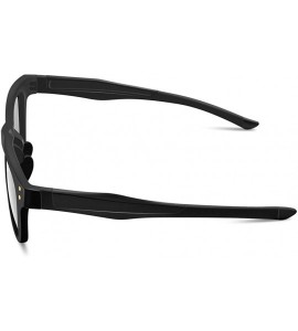 Rectangular Polarized Sports Sunglasses for Men Women Baseball Cycling Fishing Golf Durable Frame - Black - C318D2KU8GY $43.00