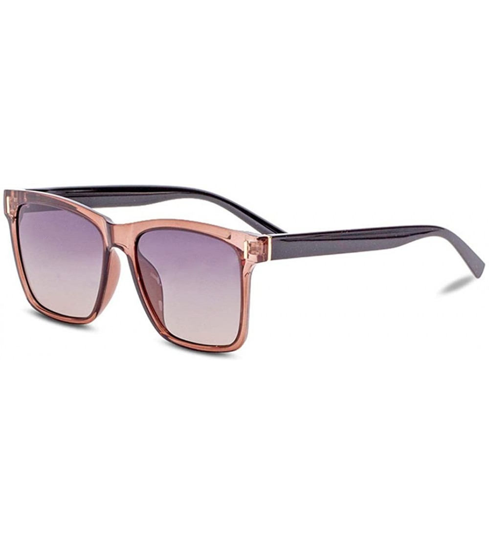 Square Polarized Sunglasses Men's Sunglasses - Women's Tide Large Square Glasses - A - CN18S5C9H63 $82.97