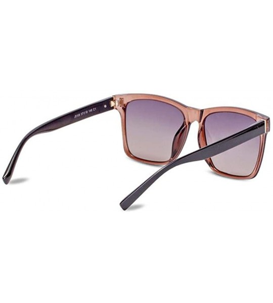 Square Polarized Sunglasses Men's Sunglasses - Women's Tide Large Square Glasses - A - CN18S5C9H63 $82.97