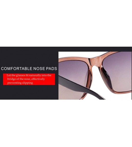 Square Polarized Sunglasses Men's Sunglasses - Women's Tide Large Square Glasses - A - CN18S5C9H63 $82.97