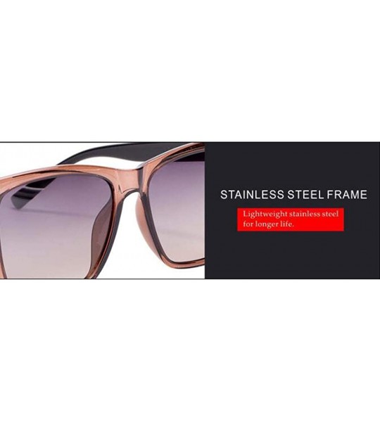 Square Polarized Sunglasses Men's Sunglasses - Women's Tide Large Square Glasses - A - CN18S5C9H63 $82.97