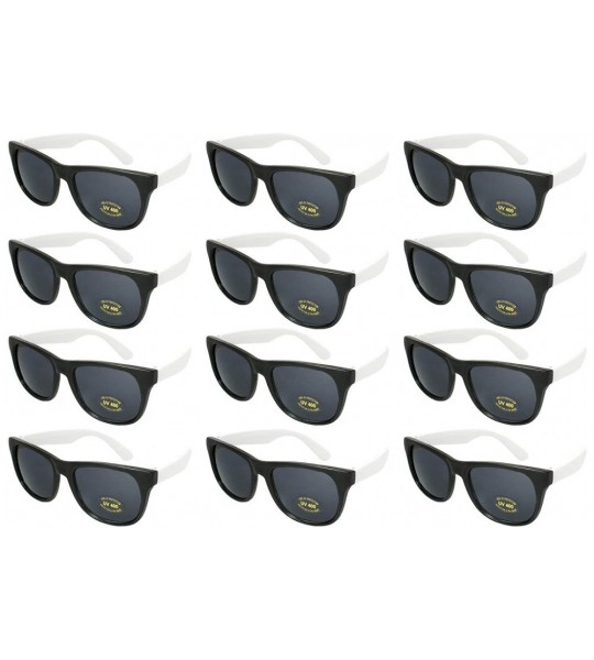 Oval 12 Pack 80's Style Neon Party Sunglasses Adult/Kid Size with CPSIA certified-Lead(Pb) Content Free - C9129IDIBEX $19.81