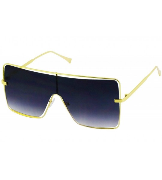 Aviator Large Celebrity Double Wire Flat Top Sunglasses Metal Frame Women Fashion Shades - CD19889NOAD $35.68