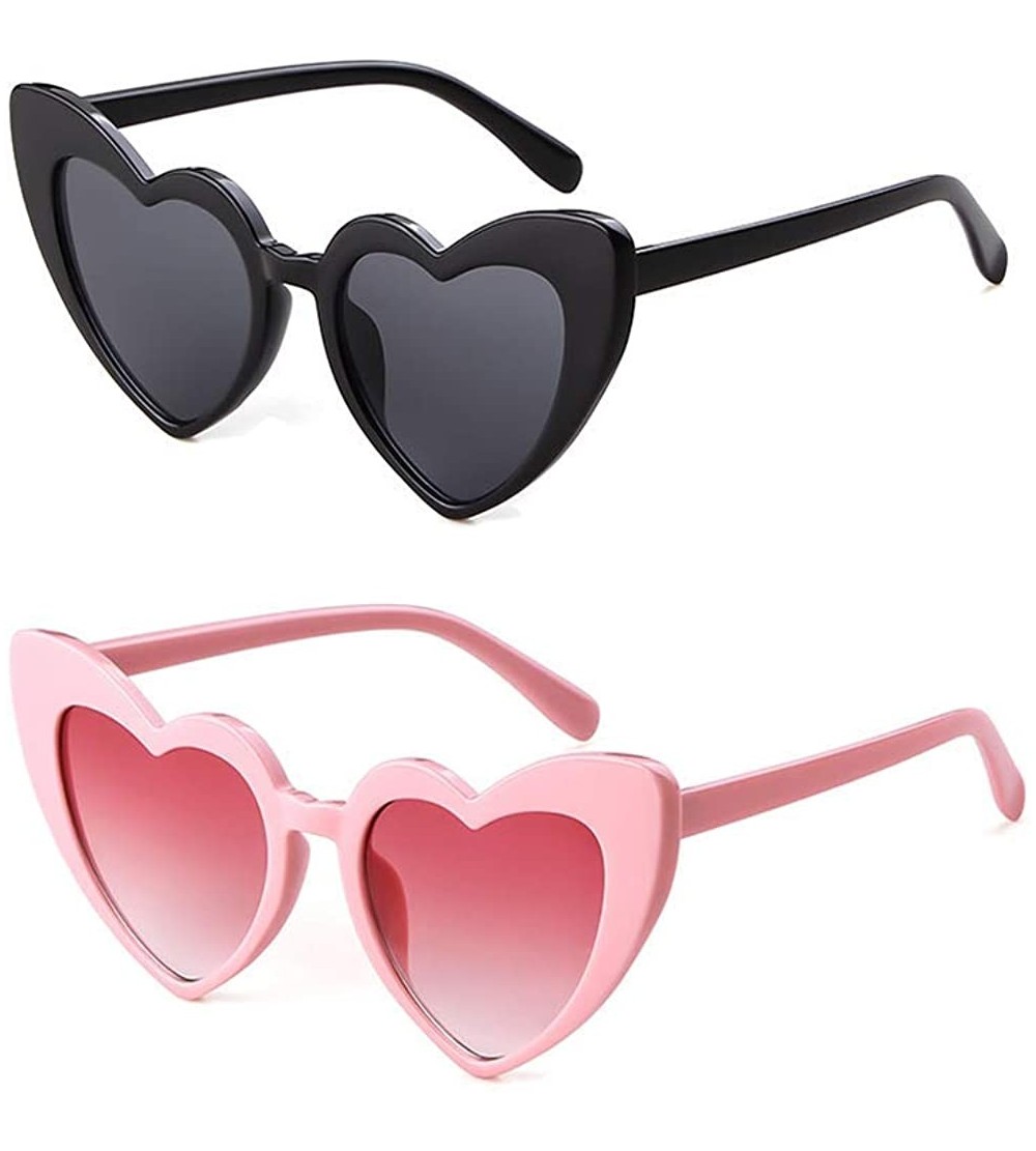 Goggle Vintage Heart Shape Sunglasses for Women - Clout Goggles Retro Love UV400 Eye Glasses Kurt Cobain - CY18OTC7I0I $25.95