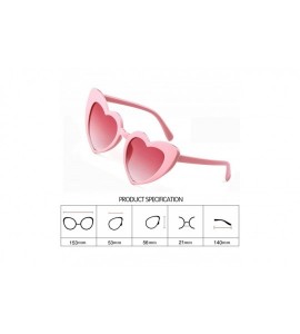 Goggle Vintage Heart Shape Sunglasses for Women - Clout Goggles Retro Love UV400 Eye Glasses Kurt Cobain - CY18OTC7I0I $25.95