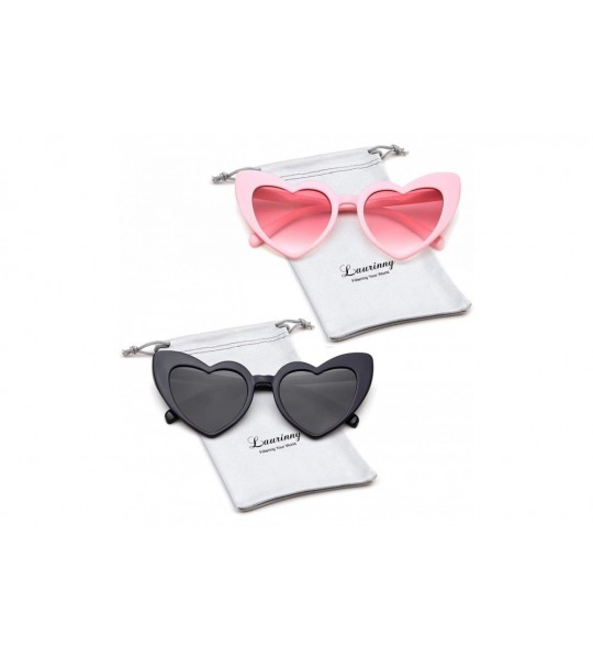 Goggle Vintage Heart Shape Sunglasses for Women - Clout Goggles Retro Love UV400 Eye Glasses Kurt Cobain - CY18OTC7I0I $25.95