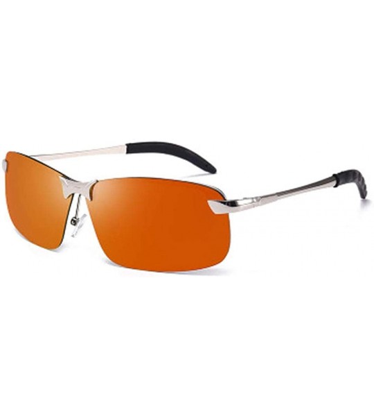 Square Sports driving fashion polarized sunglasses square men's polarized sunglasses discolored sunglasses - CF190MTX32E $55.03