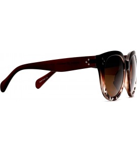 Round Bifocal Sunglasses for Women Oversized Reading Round Readers Under the Sun - Brown - C218G33IYY7 $42.80