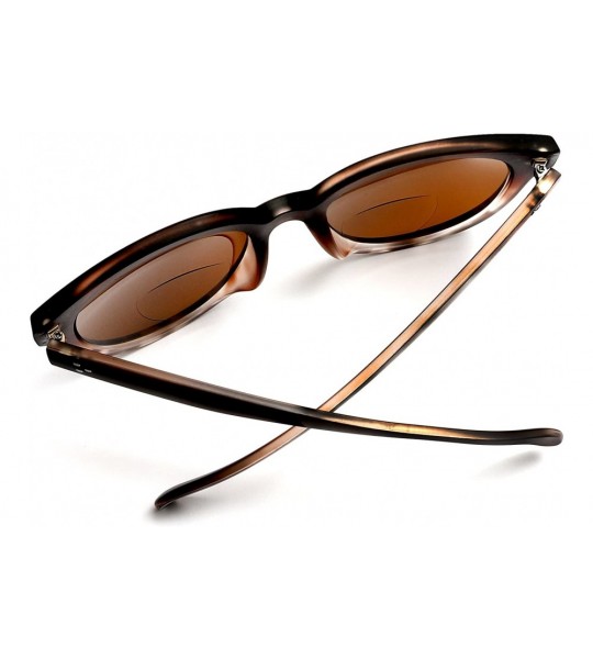 Round Bifocal Sunglasses for Women Oversized Reading Round Readers Under the Sun - Brown - C218G33IYY7 $42.80