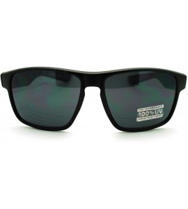 Square Mens Sunglasses Square Frame Casual And Stylish Shades - Black - CB11QB9S4SB $18.53