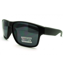 Square Mens Sunglasses Square Frame Casual And Stylish Shades - Black - CB11QB9S4SB $18.53