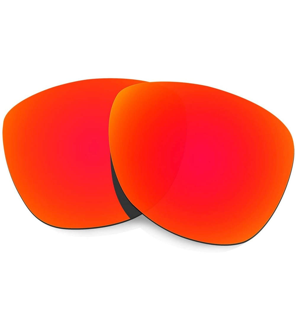 Oval Mens Replacement Lenses Frogskins Sunglasses Transparent Polarized - Red - CV12GE2OWQ7 $33.57