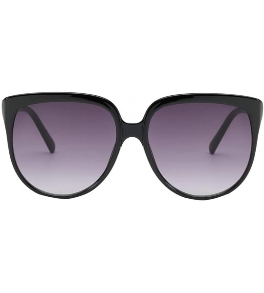 Oversized Womens Mens Flat Top Shadow Oversized Sunglasses Designers UV400 Sunglasses - Black Grey - CP18QQE9AOO $15.81