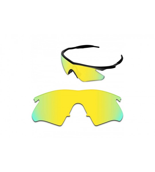 Rectangular Anti-fading Polarized Replacement Lenses M Frame Heater Sunglasses - Golden Yellow - Polarized - CD18C5T44SH $28.29