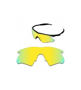 Rectangular Anti-fading Polarized Replacement Lenses M Frame Heater Sunglasses - Golden Yellow - Polarized - CD18C5T44SH $28.29