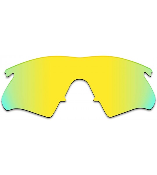 Rectangular Anti-fading Polarized Replacement Lenses M Frame Heater Sunglasses - Golden Yellow - Polarized - CD18C5T44SH $28.29