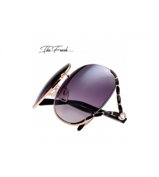 Round Classic Crystal Elegant Women Beauty Design Sunglasses Gift Box - L113-gold - CG18M0U2663 $28.66