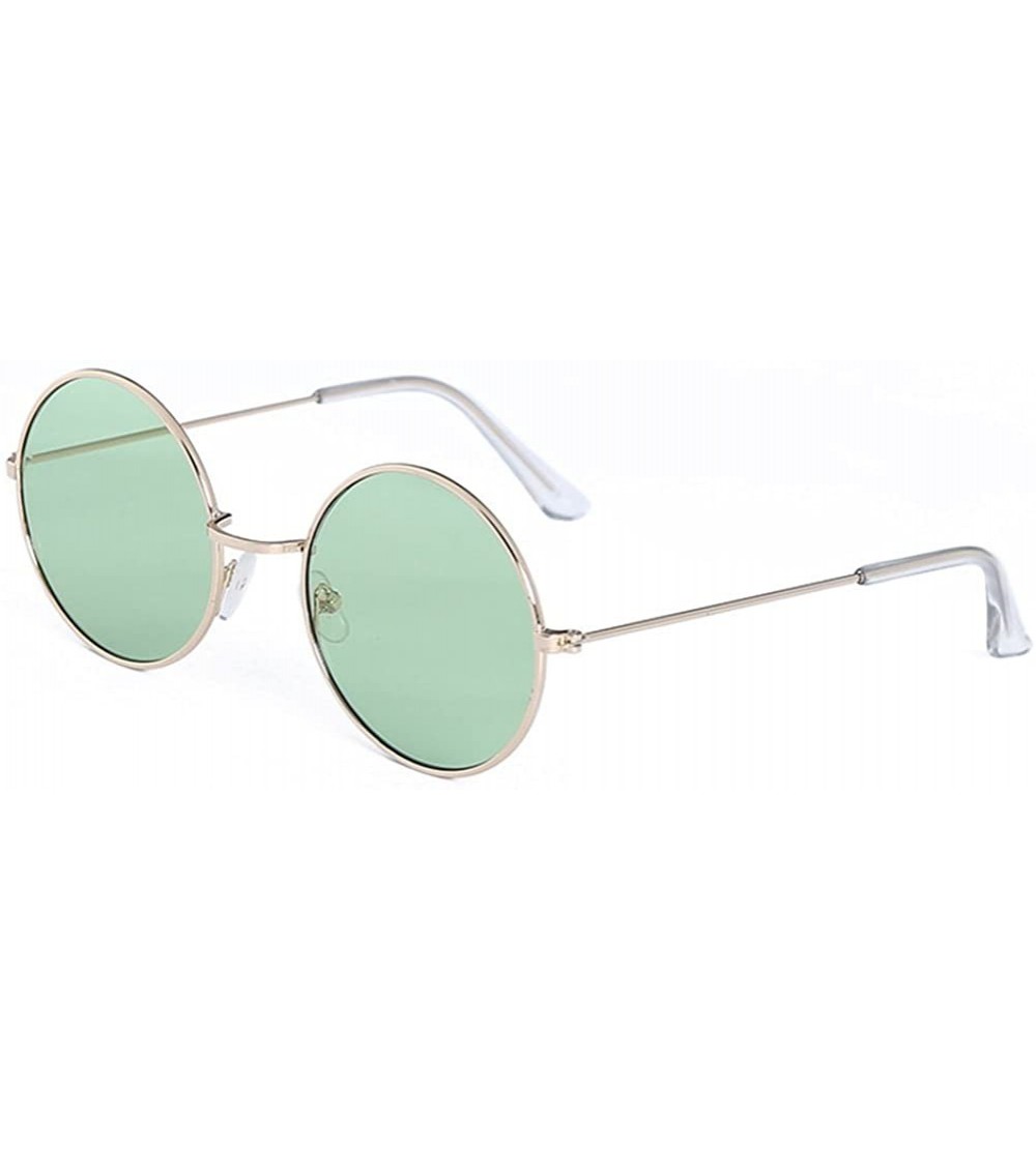 Round Fashion Retro Round Frame Sunglasses Outdoor Sports Traveling Glasses Eyewear the Latest Stylish - CD193W4S848 $17.34