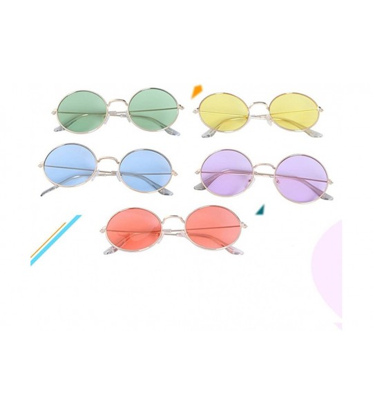 Round Fashion Retro Round Frame Sunglasses Outdoor Sports Traveling Glasses Eyewear the Latest Stylish - CD193W4S848 $17.34