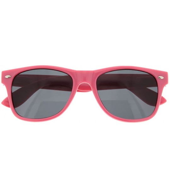 Wayfarer BULK WHOLESALE UNISEX 80'S RETRO STYLE BULK LOT PROMOTIONAL SUNGLASSES - 10 PACK - Pink - CZ1806DI46Q $36.58