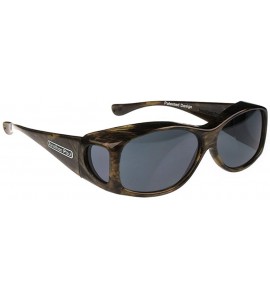 Wrap Jonathan Paul Glides Extra-Small Polarized Over Sunglasses - Brushed Horn - CT11LY0UGH9 $95.67