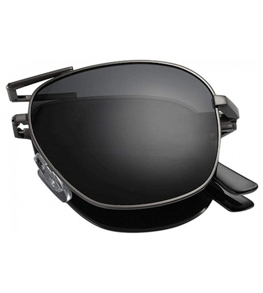 Goggle Classic Summer Polarized Foldable Goggle Sunglasses Folding Glasses Unisex Adults - Black - CY1972DK8XM $21.85