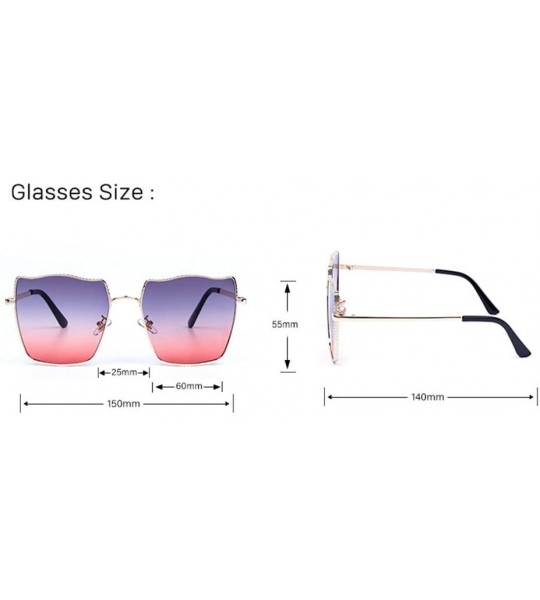 Sport Gradient Sunglasses Water Ripple Metal Frame Sunglasses Men Fashion Sun Visor - 1 - C5190KYY4OO $60.45