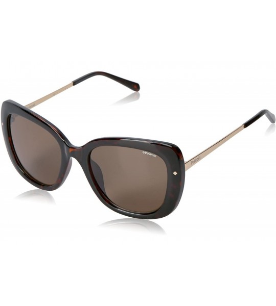 Cat Eye womens Pld4044/S Cat-Eye Sunglasses - Havana Gold/Brown Polarized - CD12N9QW0R4 $99.18