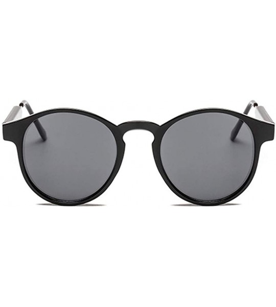 Round Round Frame with Metal Legs Sunglasses for Mens and Women - C5 Leopard Brown - CN1989XA0D3 $21.79