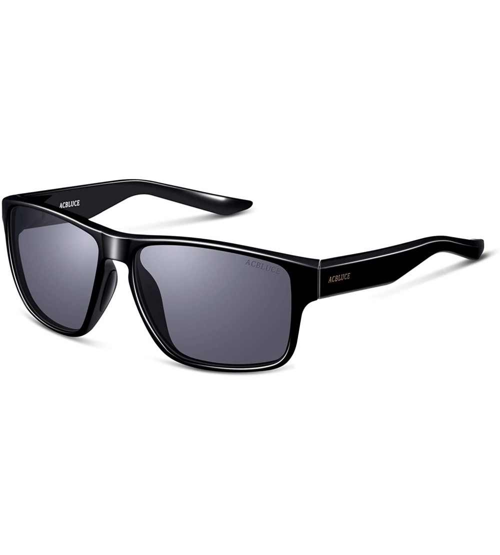 Wayfarer Polarized Sports Sunglasses for Men Women UV Protection TR90 for Baseball Driving Running Cycling Fishing Golf - CO1...