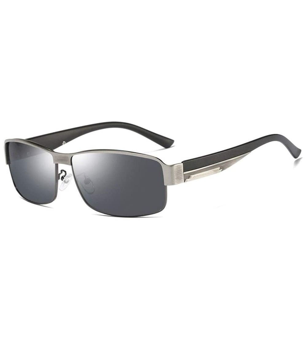 Rectangular Men's Polarized Sunglasses- Rectangular Full Frame Driving C3 - C3 - C1195ZA3ZGX $65.70