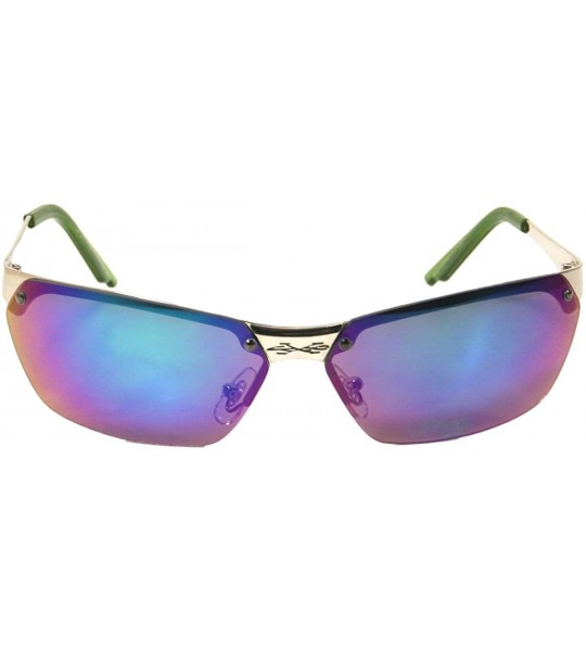 Sport Department Store Close-out Metal Frame Sports Style Sunglasses 5041 - Green - CF11LFB3ZKR $19.33