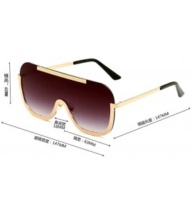 Goggle Sunglasses Oversize Frameless Windproof Transparent - Clear - CF18YHGC5R3 $25.17